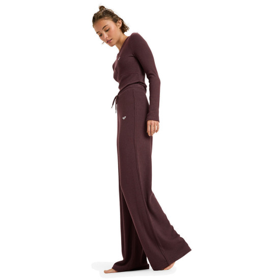 Roxy Γυναικείο παντελόνι Rise & Vibe New Rib Wide Leg Sport Trousers